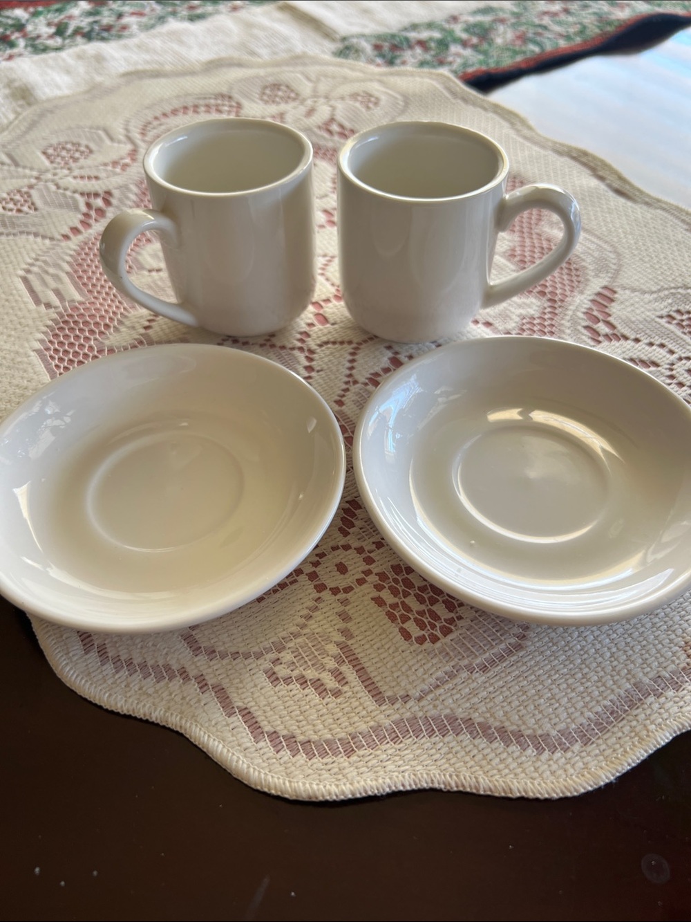 Espresso coffee cups set